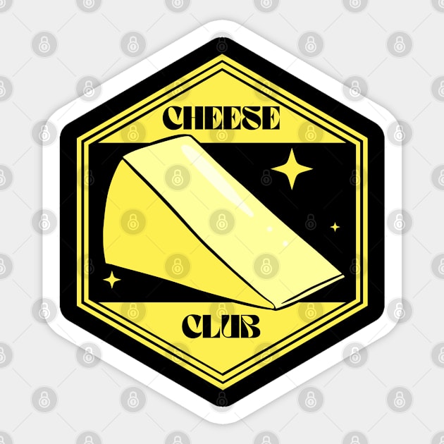 CHEESY CLUB HEXAGON: JOIN THE CHEESY ESCAPADE Sticker by Kcaand